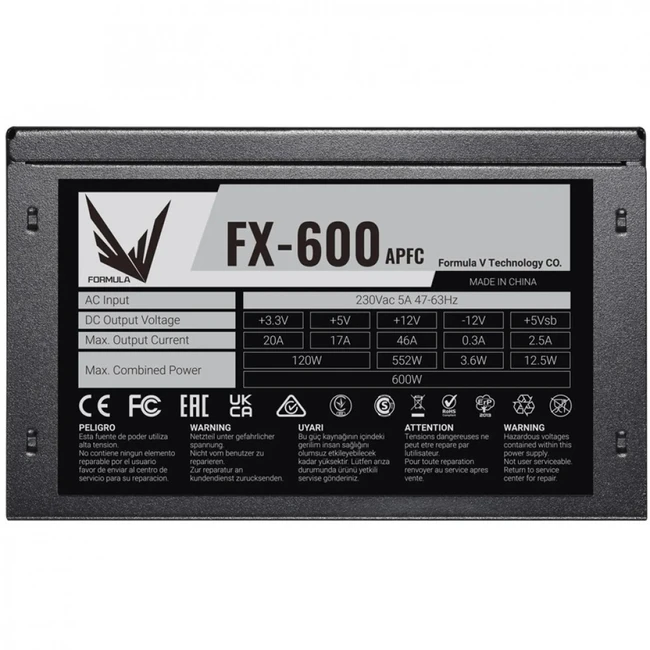 Блок питания Formula V FX-600 PZH1150BN91R0-01 (600 Вт)