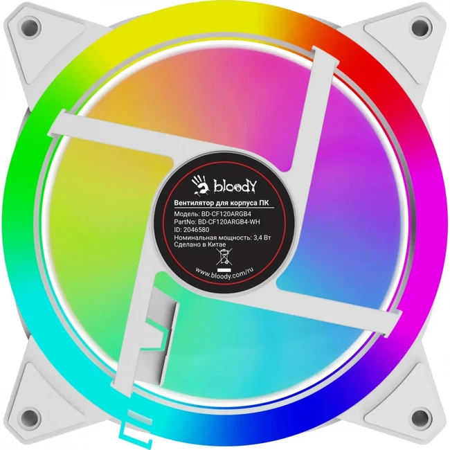 Система охлаждения Bloody BD-CF120ARGB4-WH Для системного блока