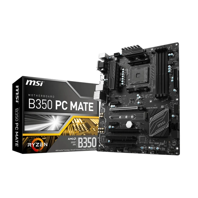 Материнская плата MSI B350 PC MATE ATX, AMD AM4