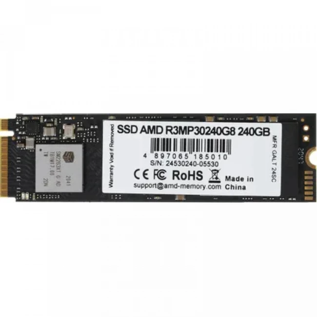 Внутренний накопитель AMD R3MP30240G8 SSD (твердотельные), 240 ГБ, M.2, PCIe