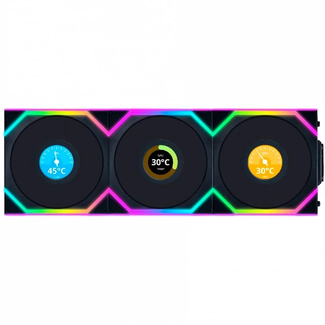 Охлаждение Lian Li Uni Fan SL Wireless 120 LCD ARGB G99.12SLLCD1W3B.R0 (Для системного блока)