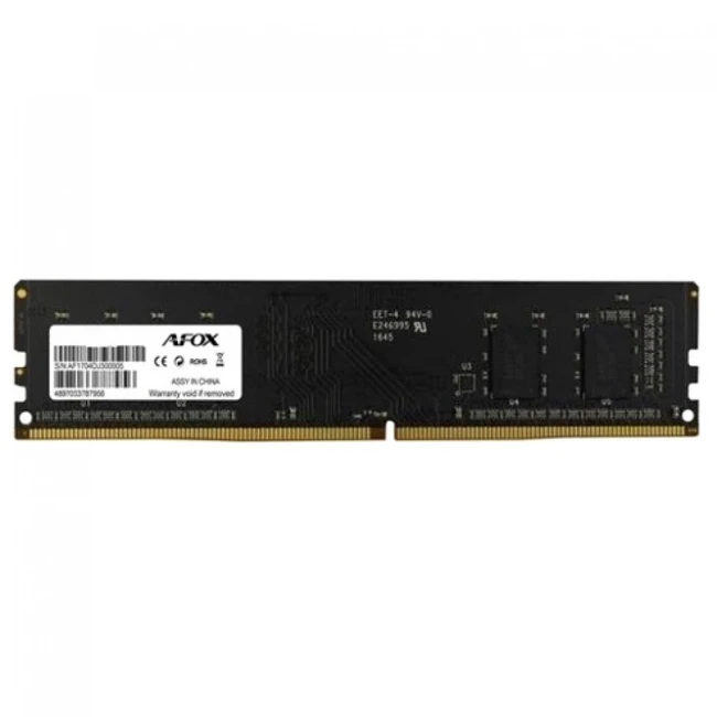 ОЗУ AFOX DDR4 DIMM 8GB AFLD48FH1P/AFLD48FH2P/AFLD48FS1P DIMM, DDR4, 8 Гб, 2666 МГц