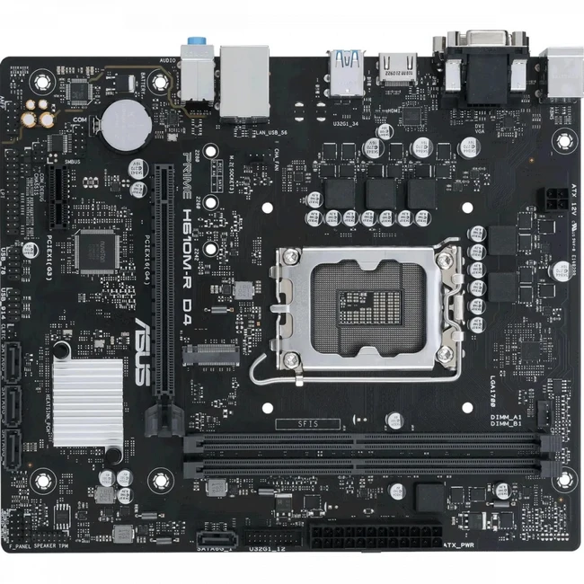 Материнская плата Asus H610M-R D4-SI (Micro-ATX, LGA 1700)