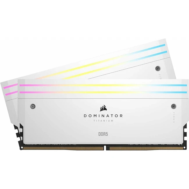 ОЗУ Corsair Dominator Titanium RGB CMP32GX5M2X7200C34W (DIMM, DDR5, 32 Гб (2 х 16 Гб), 7200 МГц)