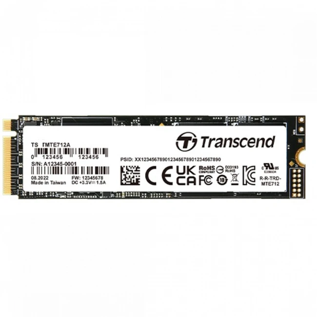 Внутренний жесткий диск Transcend TS256GMTE712A-VS1 (SSD (твердотельные), 256 ГБ, M.2, PCIe)