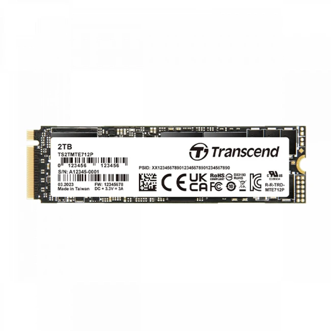 Внутренний жесткий диск Transcend TS256GMTE712P-VS1 (SSD (твердотельные), 256 ГБ, M.2, PCIe)