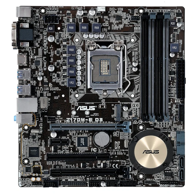 Материнская плата Asus Z170M-E D3 Micro-ATX, LGA 1151