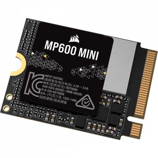 Внутренний жесткий диск Corsair MP600 MINI CSSD-F1000GBMP600MNR2 (SSD (твердотельные), 1 ТБ, M.2, PCIe)