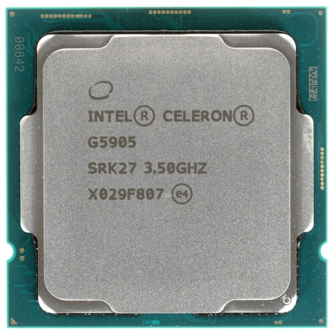 Процессор Intel Celeron G5905 SRK27 OEM (3.5 ГГц, 4 МБ, OEM)