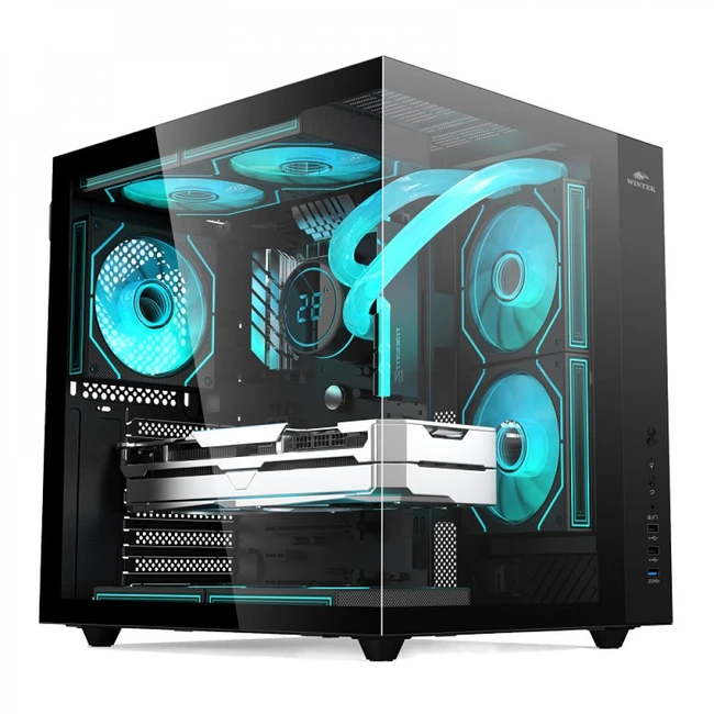 Корпус Wintek Cube Pro V909-B TG Black Mid-Tower