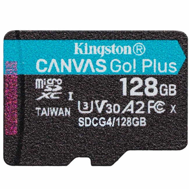 Флеш (Flash) карты Kingston Canvas Go Plus A2 U3 V30 SDCG4/128GBSP 128 ГБ
