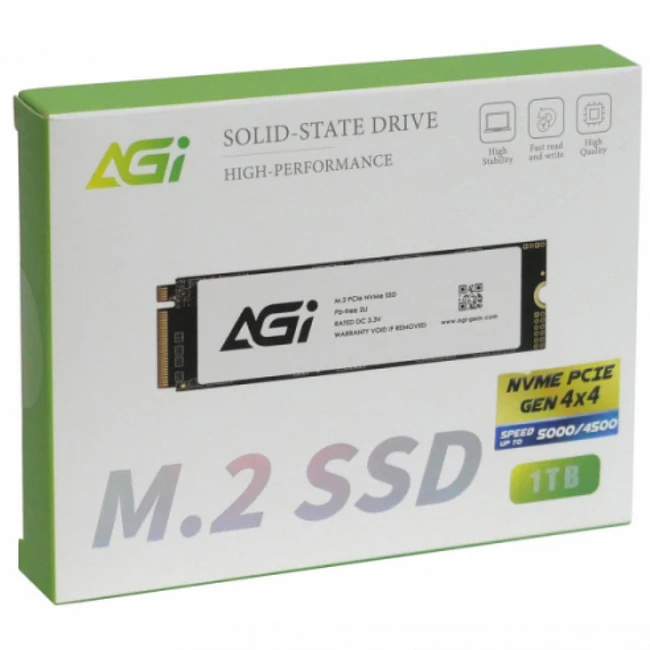 Внутренний накопитель AGI AI818 AGI1T0G43AI818-CB SSD (твердотельные), 1 ТБ, M.2, PCIe