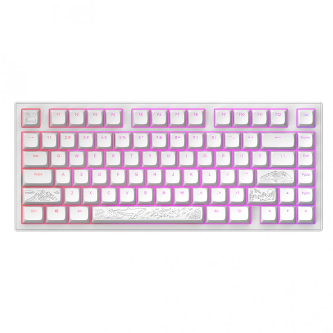 Клавиатура Dark Project Project ALU81A Terra Nostra White DPKB_NOSTRA_81_ANSI_WHITE Проводная, USB