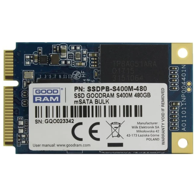 Жесткий диск GoodRam S400M SSDPB-S400M-480 SSD (твердотельные), 480 ГБ, SATA