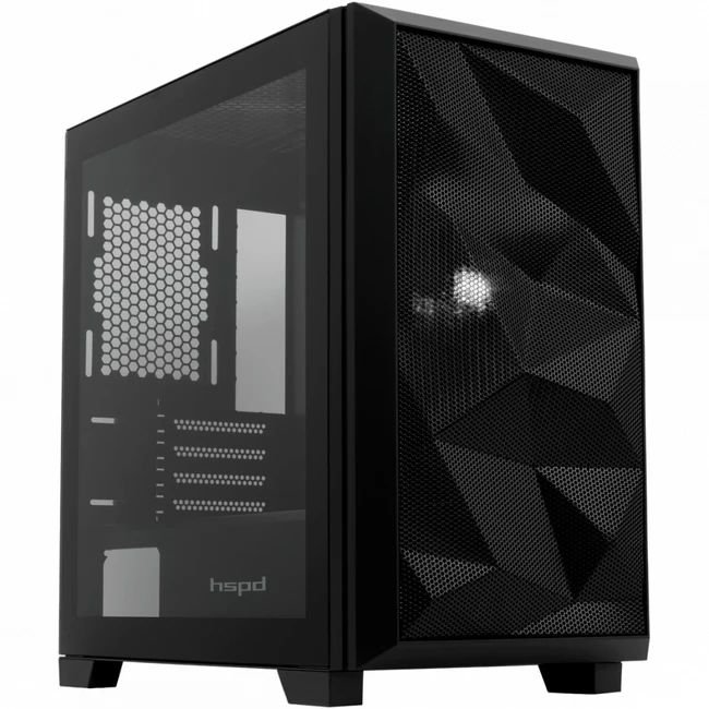 Корпус HSPD M340 Black M340-TGBK (Mid-Tower)