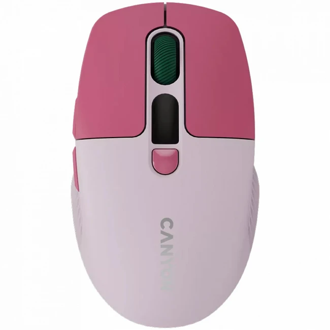 Мышь Canyon MW-26 LCD Silent Dual Mode Wireless Pink CNS-CMSW26P
