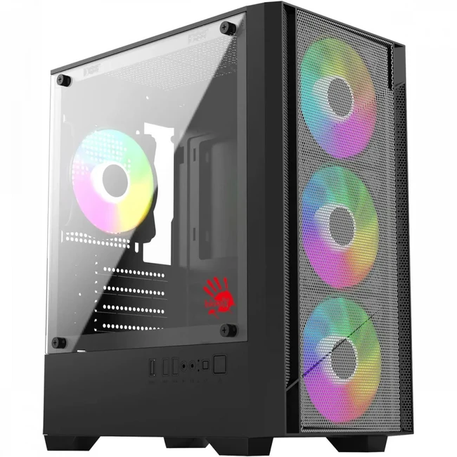 Корпус Bloody CC-124 Black CC-124-BK Mini-Tower