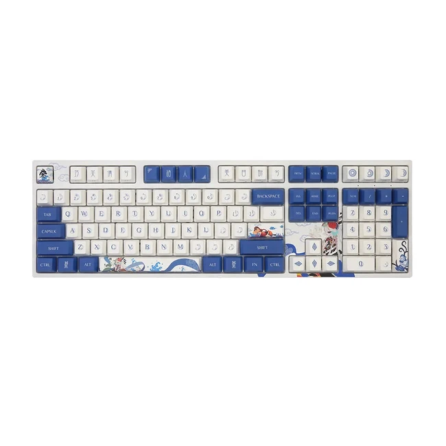 Клавиатура Varmilo Lovebirds-I, VEM108, Wired, Multimedia, Gaming,  EC V2 Sakura, White-Blue, USB 390190 (Проводная, USB)
