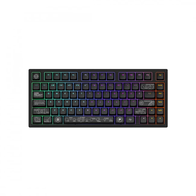 Клавиатура Dark Project ALU81A Terra Nova Black DPKB_NOVA_81_ANSI_BLACK_UA Беспроводная, Bluetooth