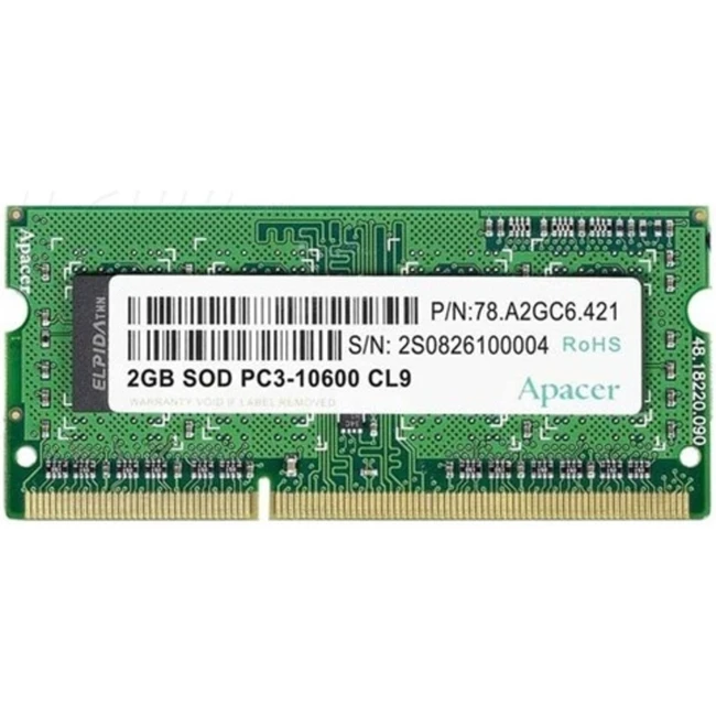 ОЗУ Apacer AS08GFA60CATBGC SO-DIMM, DDR3, 8 Гб, 1600 МГц