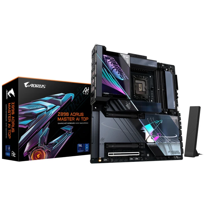 Материнская плата Gigabyte Z890 AORUS MASTER AI TOP Z890 AORUS MASTER AI TOP (REV1.0) (E-ATX, LGA 1851)