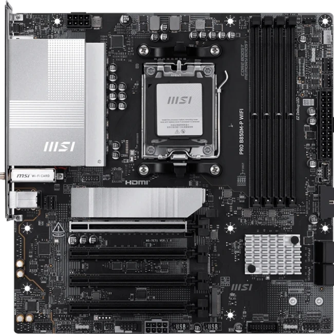 Материнская плата MSI PRO B850M-P WIFI Micro-ATX, AMD AM5
