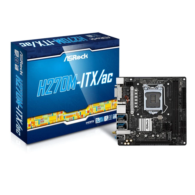 Материнская плата ASRock H270M-ITX/ac H270M-ITX/AC Mini-ITX, LGA 1151