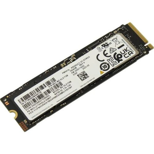 Внутренний накопитель Samsung PM9A1a MZVL21T0HCLR-00B07 SSD (твердотельные), 1 ТБ, M.2, PCIe