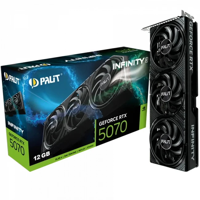 Видеокарта Palit GeForce RTX 5070 Infinity 3 4710562245097_3Y 12 ГБ