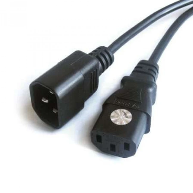 Кабель питания NO NAME C13-С14, 220V, 1.8m 0000782