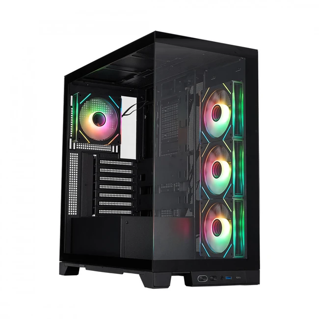 Корпус 1STPLAYER Mi8 Black Mi8-BK-3FC7R-1FC7 Mid-Tower