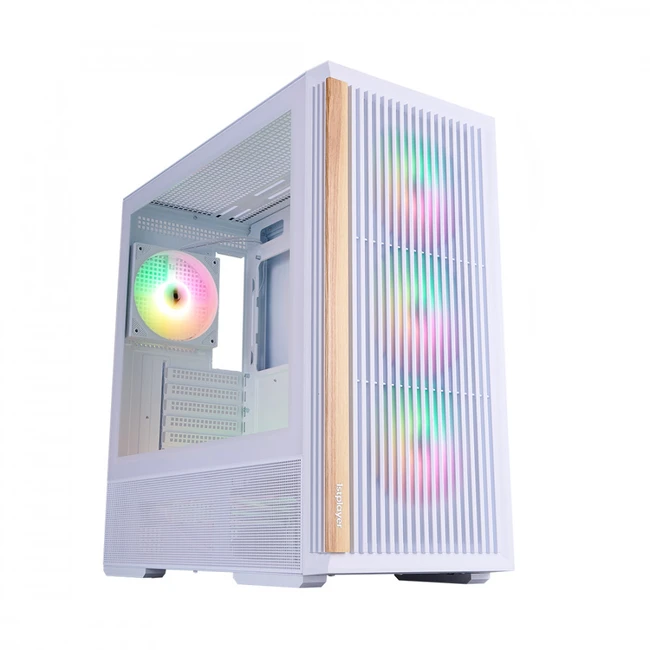 Корпус 1STPLAYER WD7 White WD7-WH-4FA7-W-2FA7R-W Mid-Tower