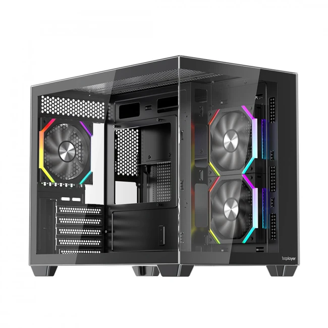 Корпус 1STPLAYER BV6 Black BV6-BK-2FH7R-1FH7 Mini-Tower