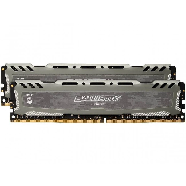 ОЗУ Crucial Ballistix Sport LT Gray BLS2C8G4D26BFSBK DIMM, DDR4, 16 Гб (2 х 8 Гб), 2666 МГц
