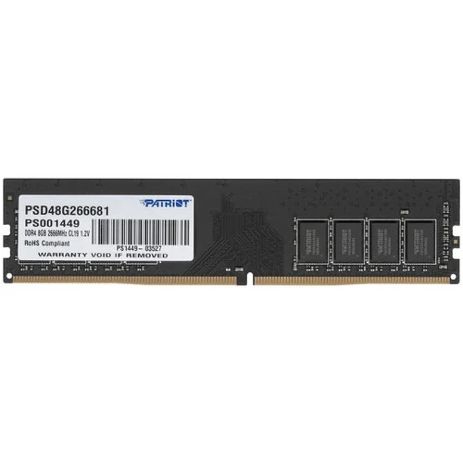 ОЗУ Patriot PSD48G266681 DIMM, DDR4, 8 Гб, 2666 МГц