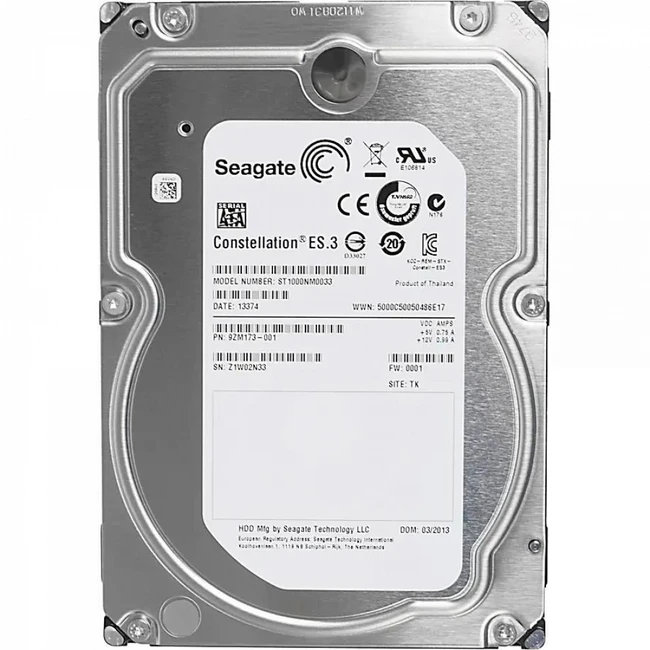 Внутренний накопитель Seagate Constellation ES.3 ST1000NM0033 HDD (классические), 1 ТБ, 3.5 дюйма, SATA