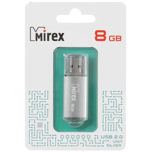 USB флешка (Flash) Mirex Unit [13600-FMUUSI08] 8 ГБ