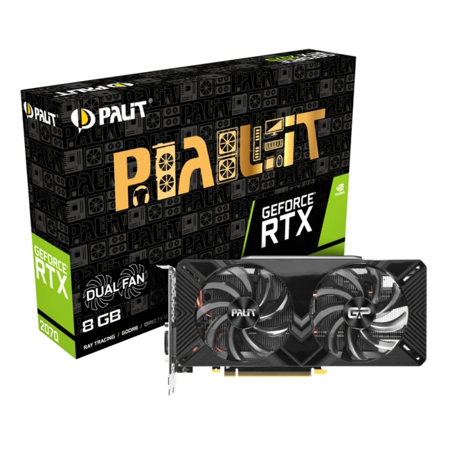 Видеокарта Palit GeForce RTX 2070 Dual NE62070015P2-1062A 8 ГБ