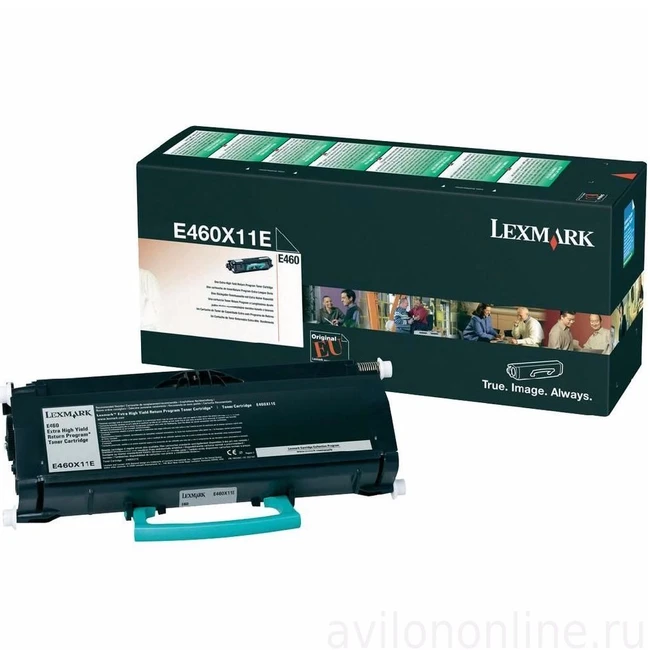 Лазерный картридж Lexmark черный высокой ёмкости для E460 E460X11E