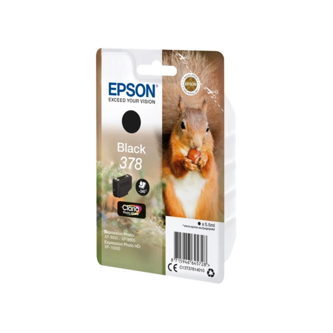 Струйный картридж Epson Claria Photo HD Ink Black C13T37814020