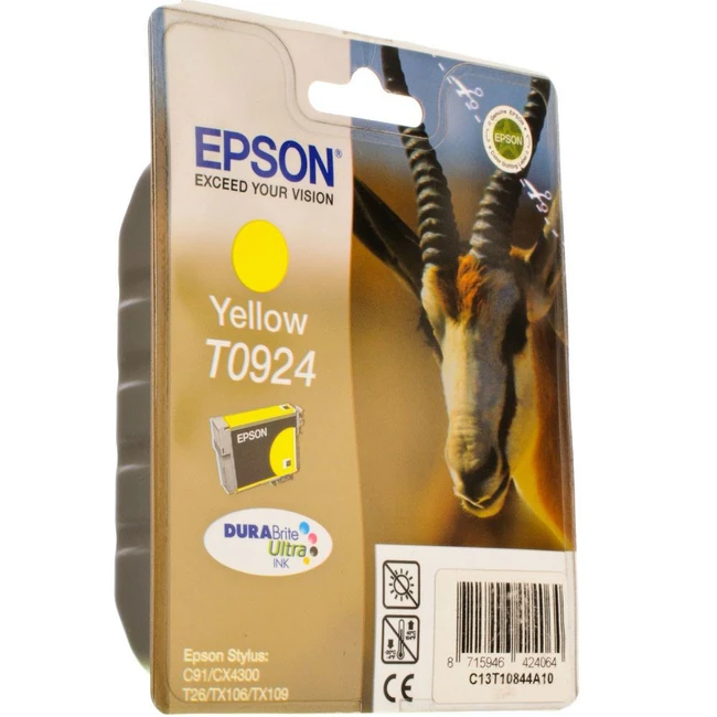 Струйный картридж Epson T0924 Желтый C13T10844A10