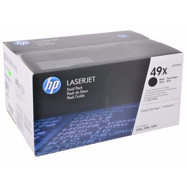 Тонер HP 49X черные двойная упаковка Q5949XD