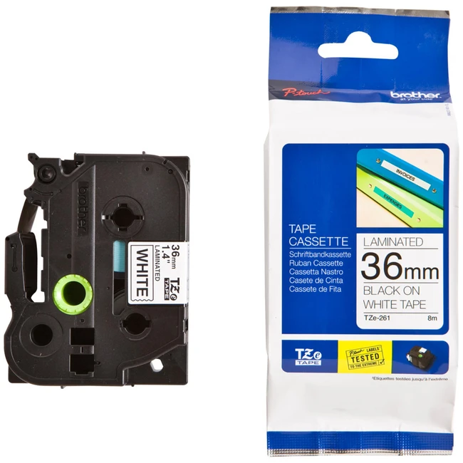 Расходный материал Brother наклейка стандартная ламинированная TZE261