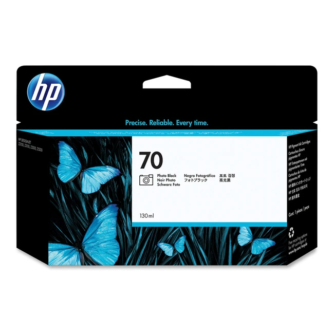 Картридж для плоттеров HP 70 фото черный C9449A