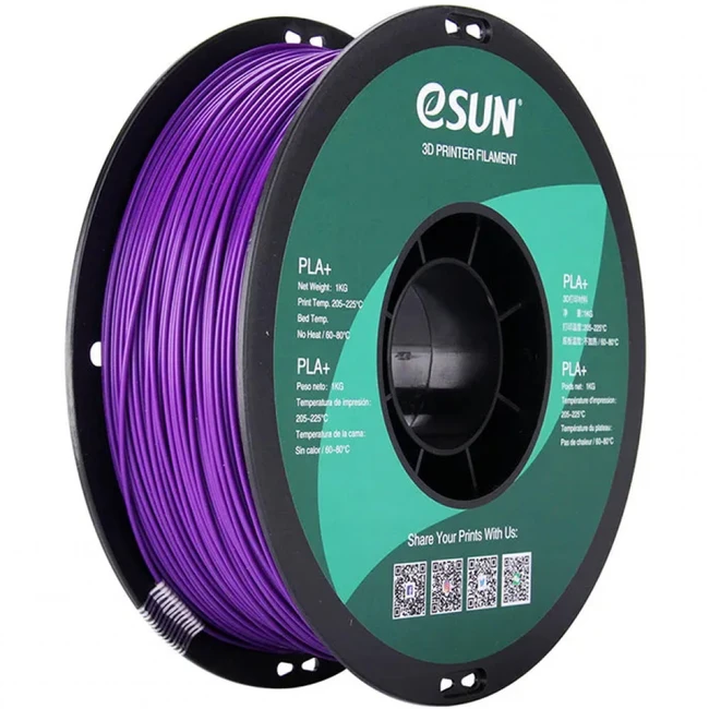 Расходный материалы для 3D-печати ESUN Катушка пластика PLA+ ESUN 1.75 мм 1кг. пурпурная PLA+175Z1