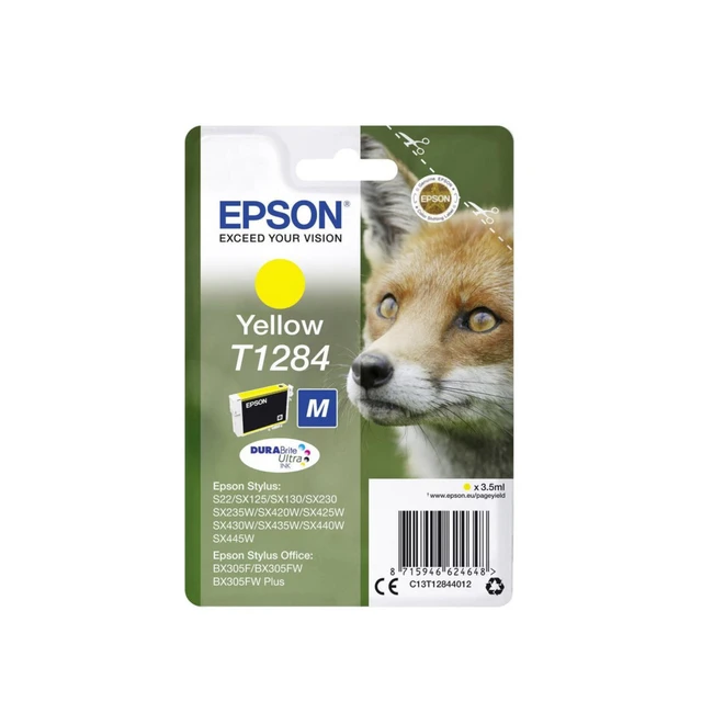 Струйный картридж Epson T1284 Желтый C13T12844012