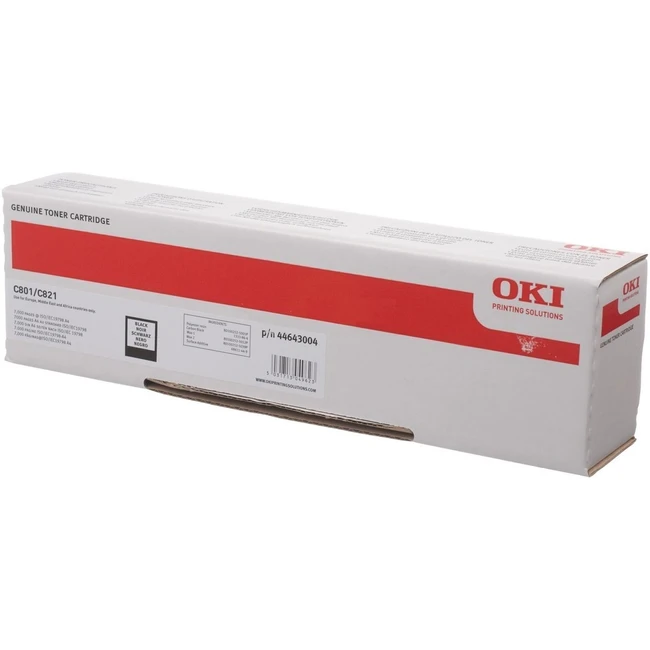 Тонер OKI Tонер-картридж черный (7К) C801/821 44643008