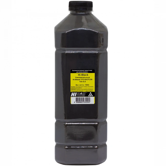 Струйный картридж Hi-Black Универсальный для CF218/CF230 Тип 6.5 Black 1 кг канистра 4010715509263
