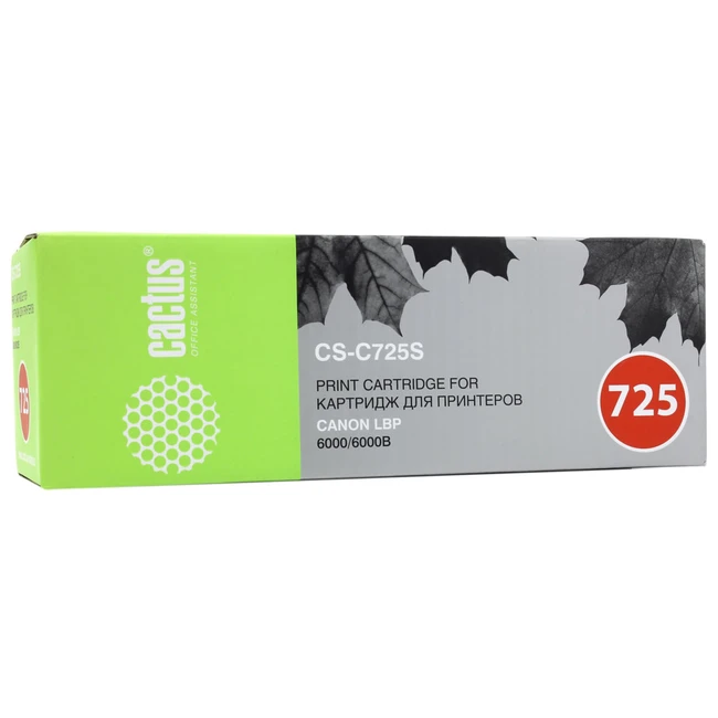 Лазерный картридж Cactus CS-C725S черный 1600стр.