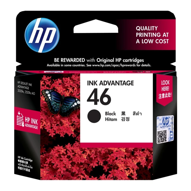 Струйный картридж HP №46, Black CZ637A